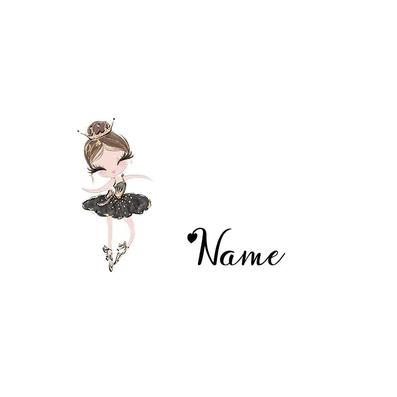 Personalized Name Dance Ballerina Girl Cosmetic Bag