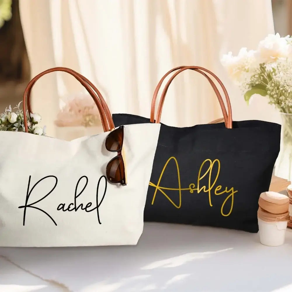 Personalized Tote Bags Bridesmaid Gifts Wedding