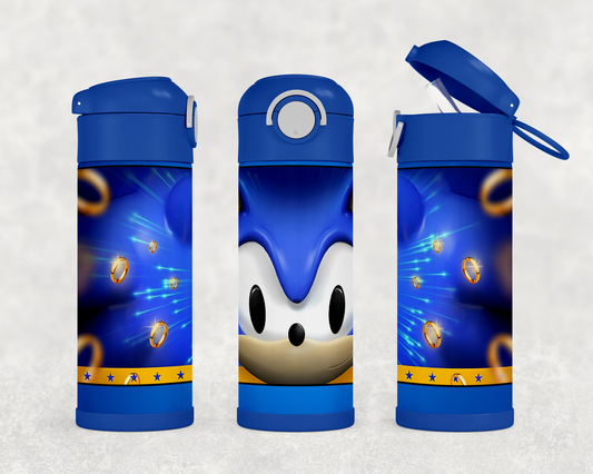 Personalized Sonic the Hedgehog Video Game 12oz Stainless Steel Kids Tumbler