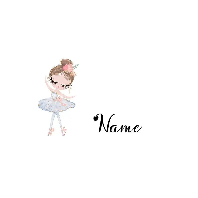 Personalized Name Dance Ballerina Girl Cosmetic Bag