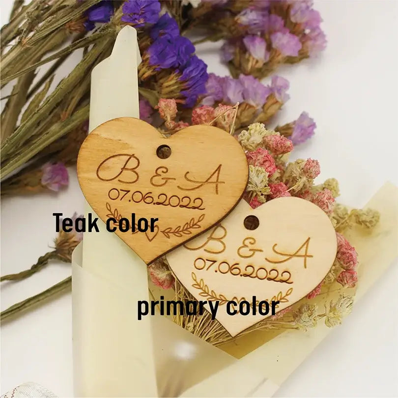 Custom Wooden Thank you tags