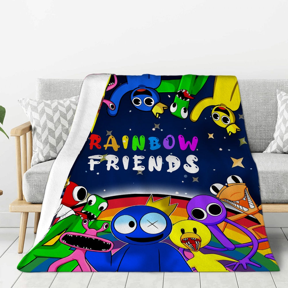 Rainbow Friends Flannel Blanket for Children
