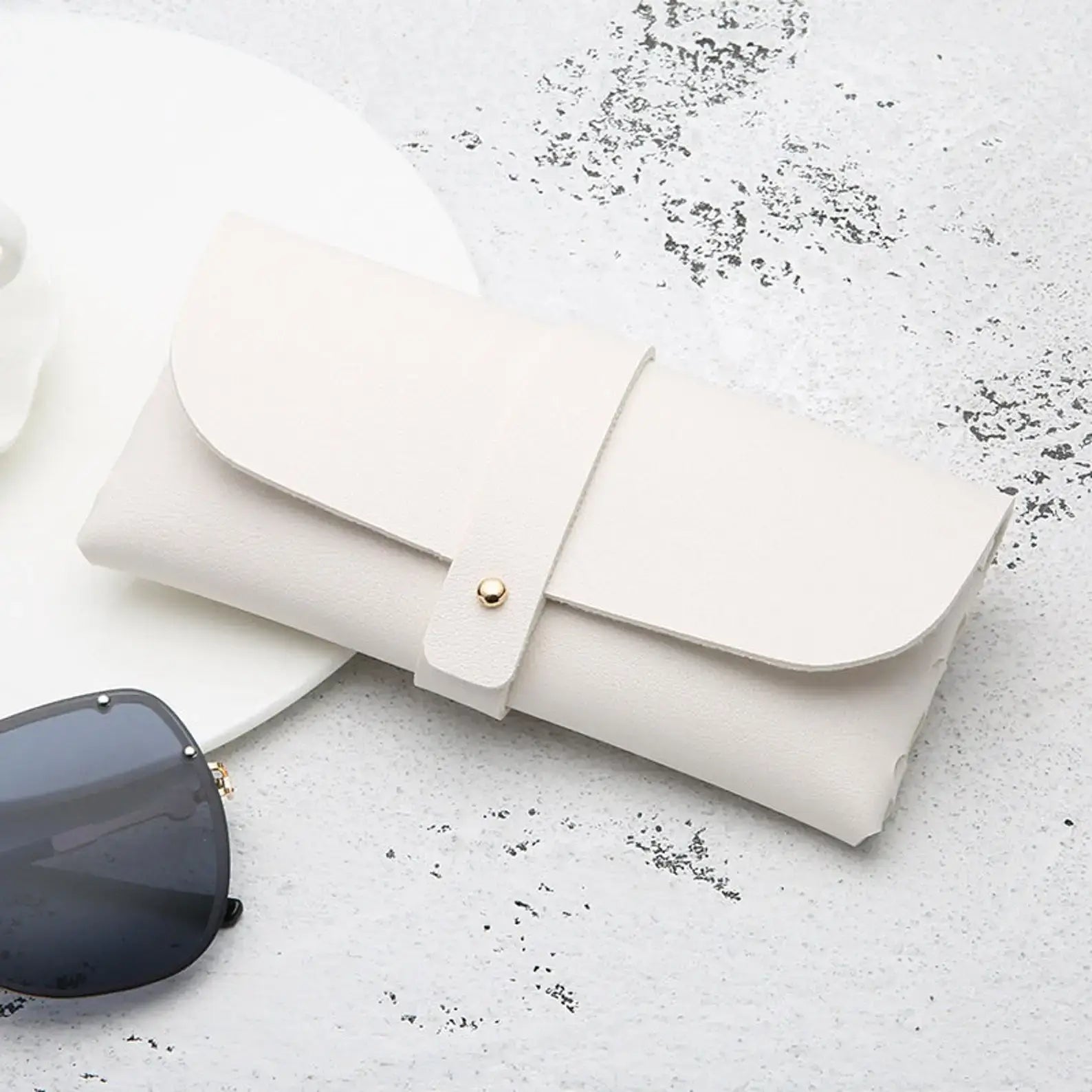 Personalized Handmade Soft Leather Sunglass Glasses Case