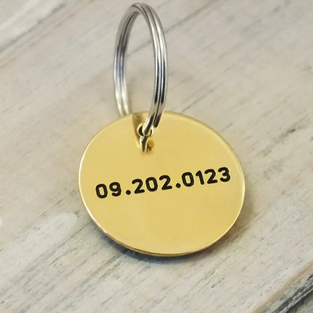 Personalized Engraved Hammered Custom Pet ID Tag