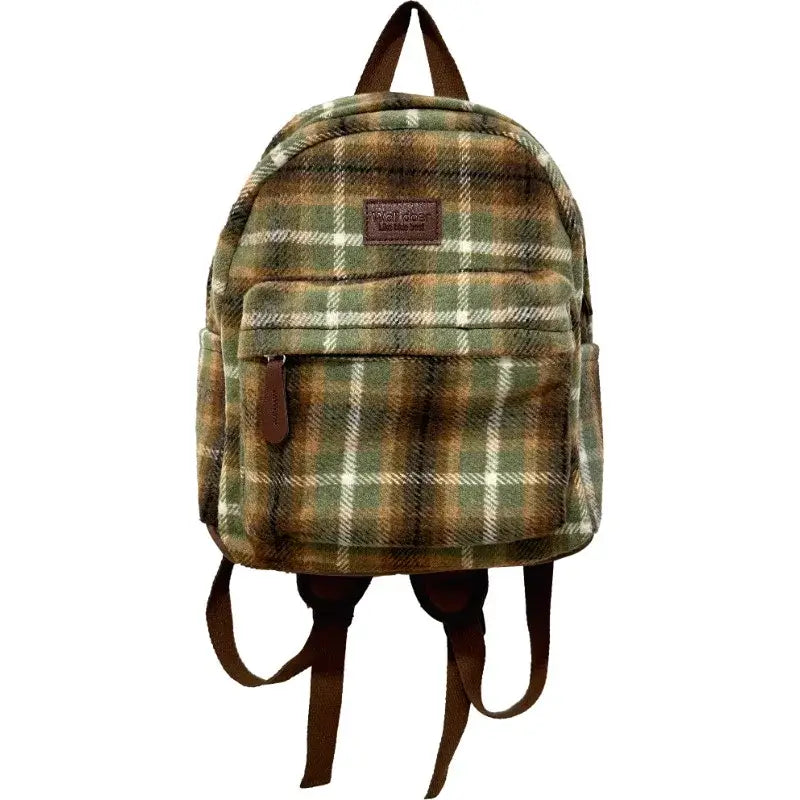 Personalized Embroidered Children's Plaid Backpack