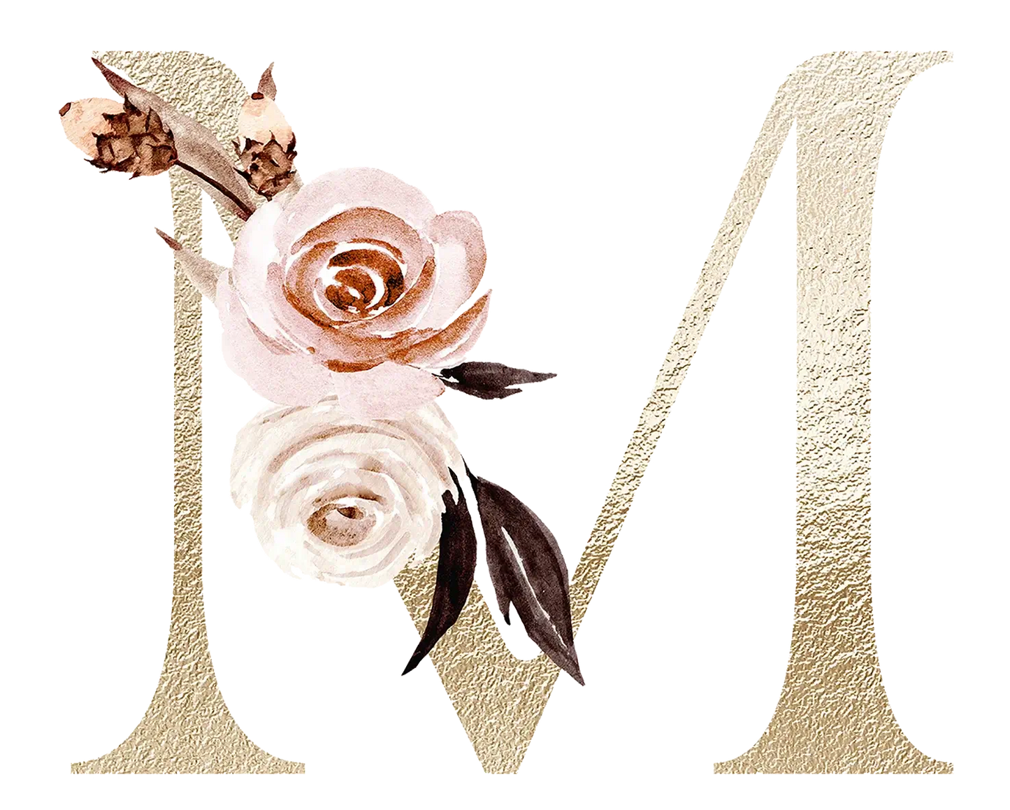 Personalized Floral Print Initial Name Mugs