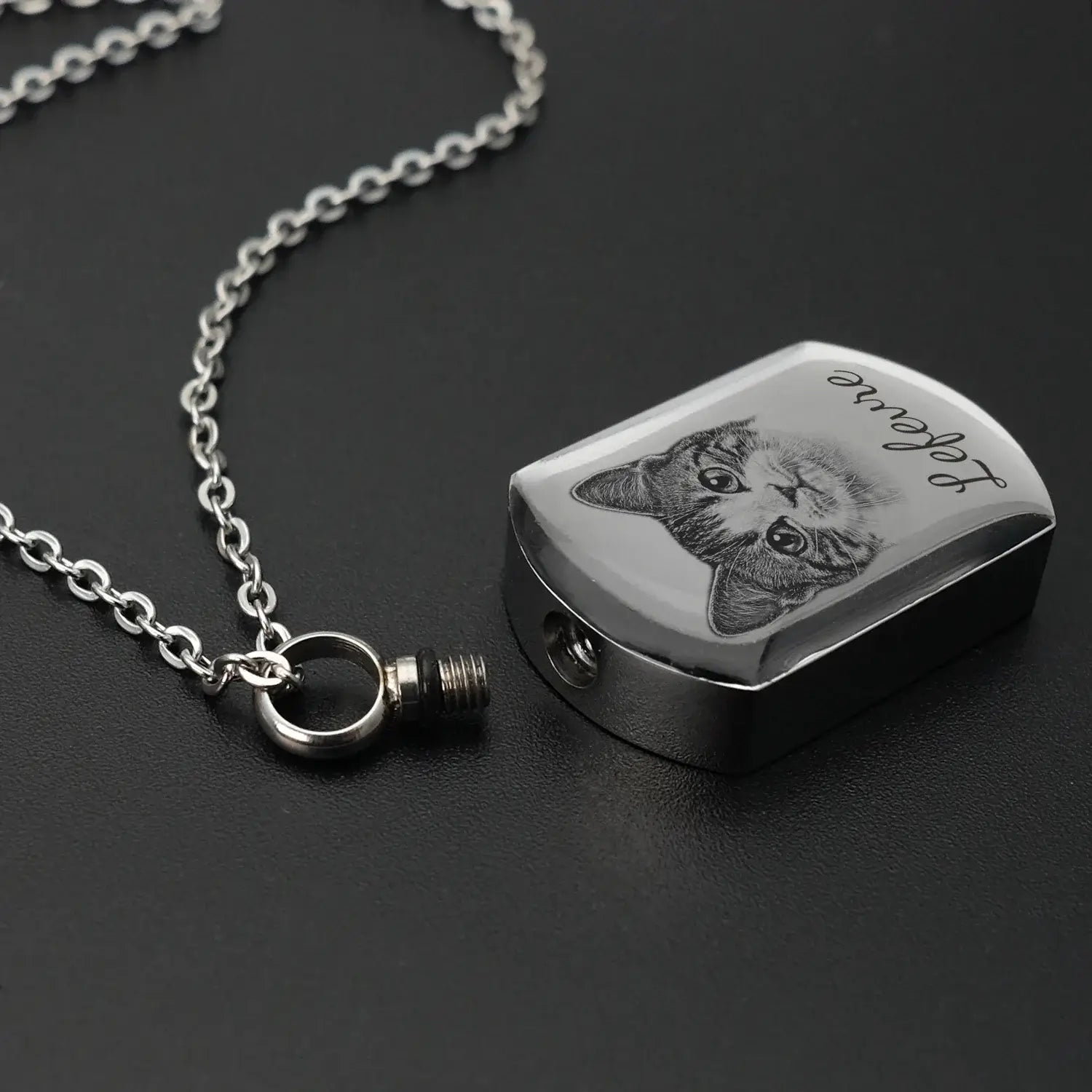 Custom Personalized Pet Photo Pendant Cremation Necklace