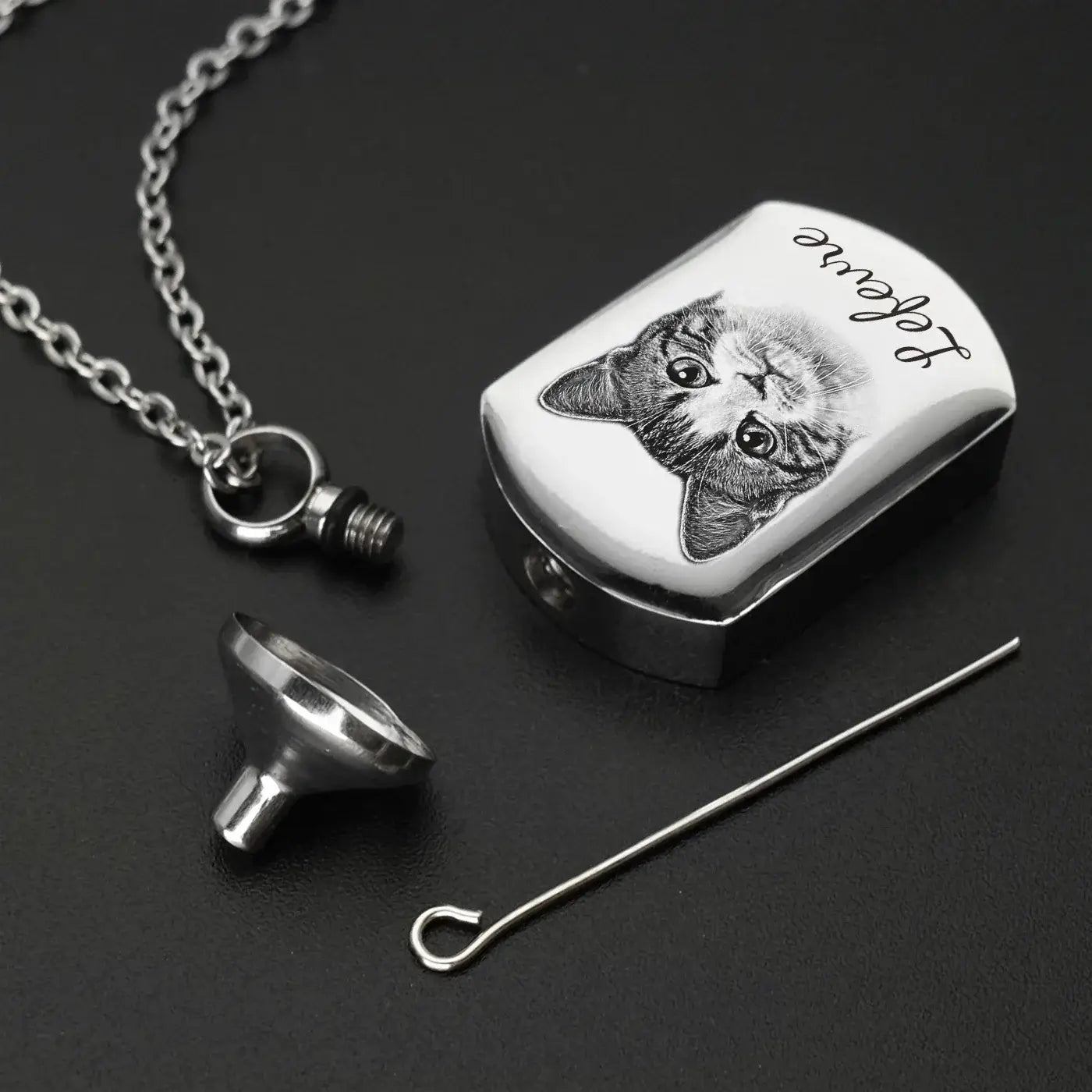 Custom Personalized Pet Photo Pendant Cremation Necklace