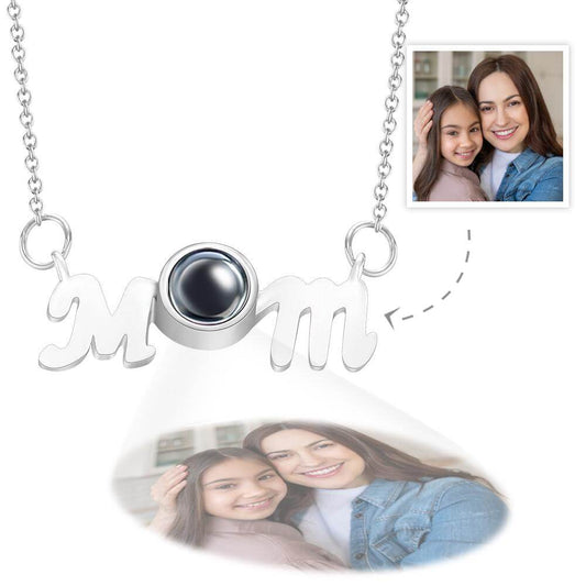 Custom Photo Projection Necklace for Mom