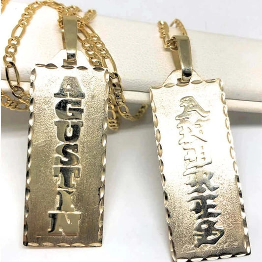Personalized Stainless Steel Vertical Name Necklace