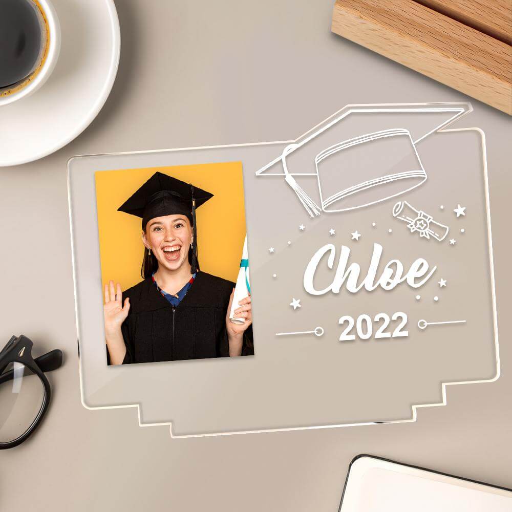 Custom Personalized Graduation Photo 3D Night Light