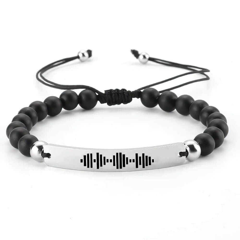 Custom Scannable Music Code Bracelet with Beads