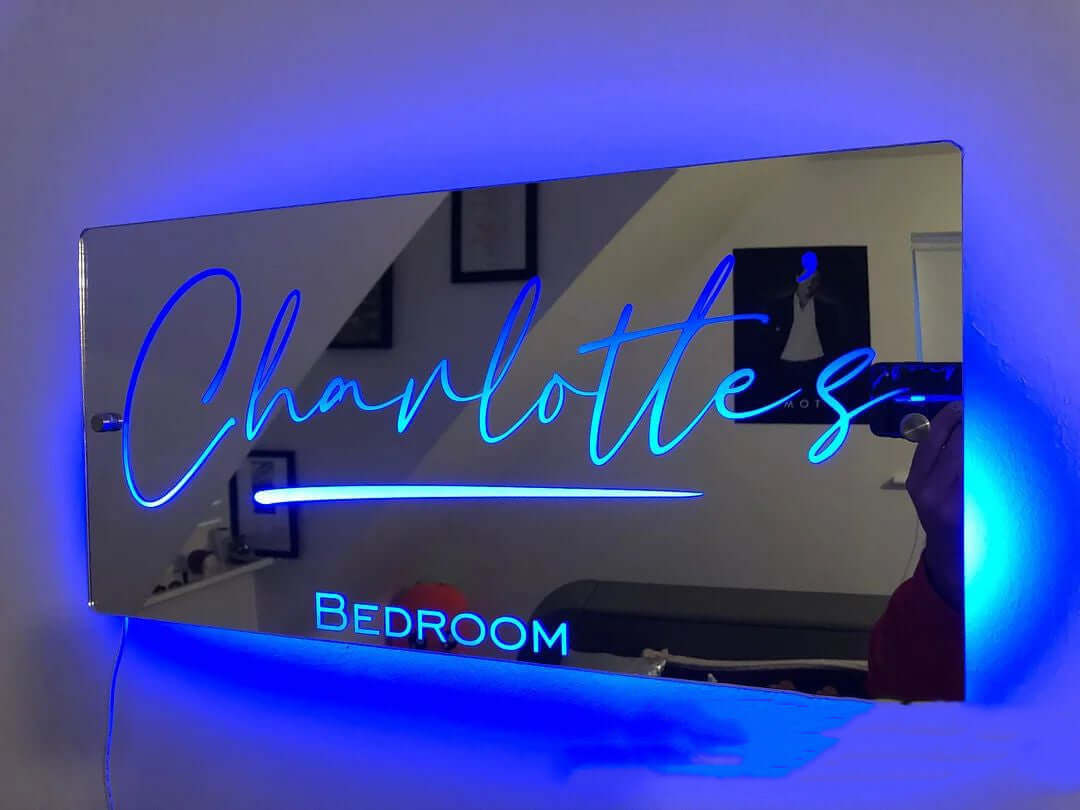Personalized Acrylic LED Light Name Mirror
