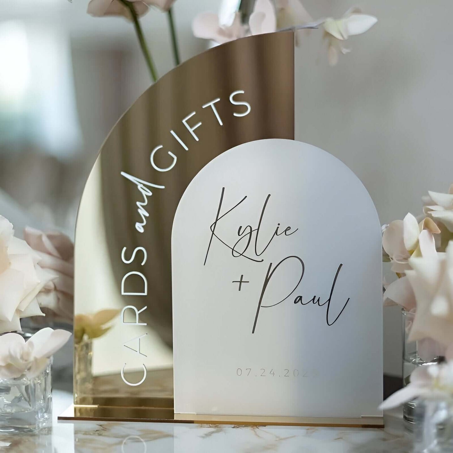 Acrylic Cards And Gifts Wedding Table Sign