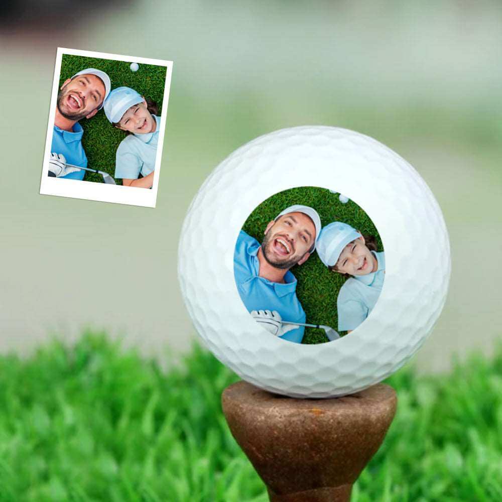 Custom Golf Balls With Picture Best Dad Ever Golf Ball Gifts for Father's Day