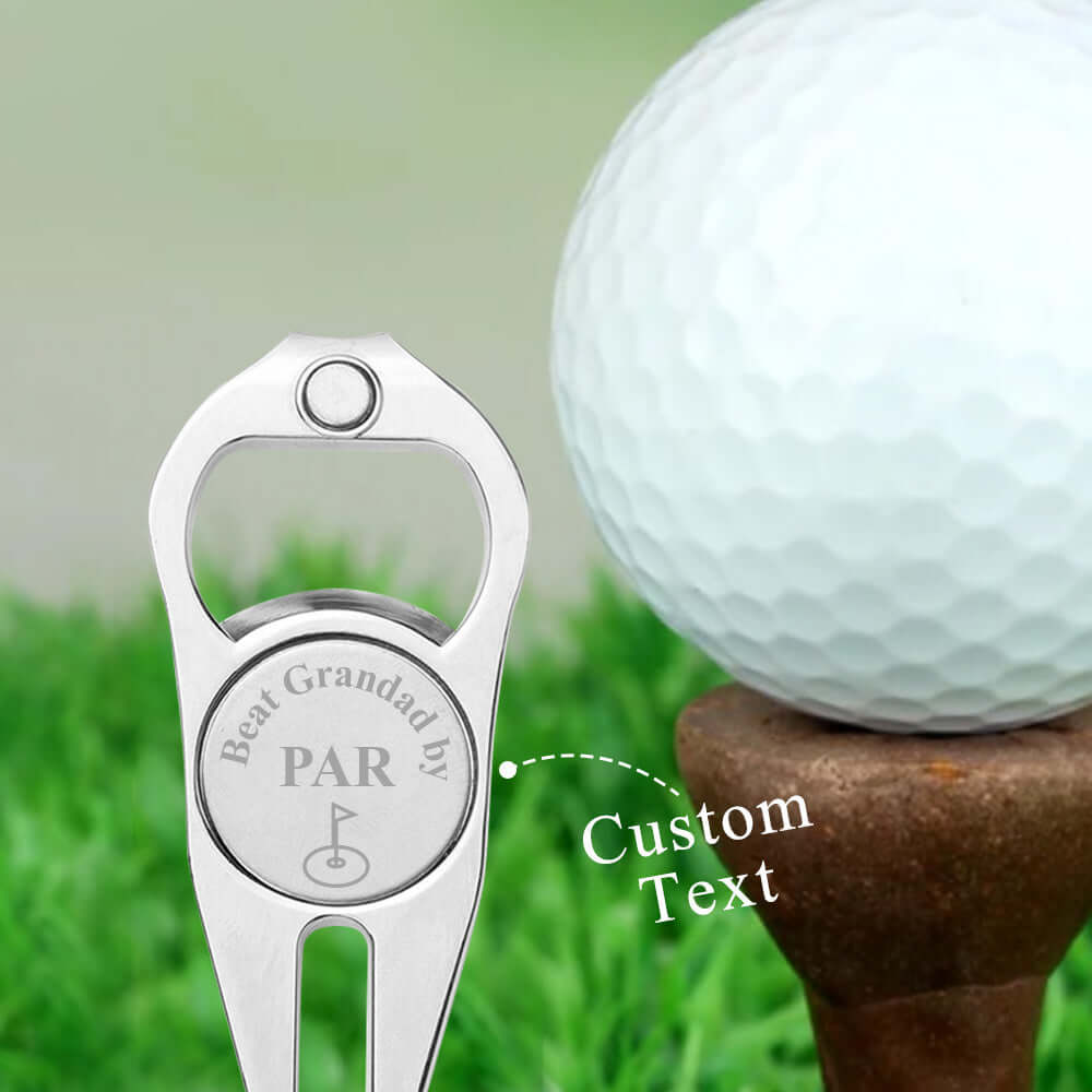 Custom Golf Ball Markers Flag Bottle Opener Golf Fork Ball Marker Gifts for Golf Lover
