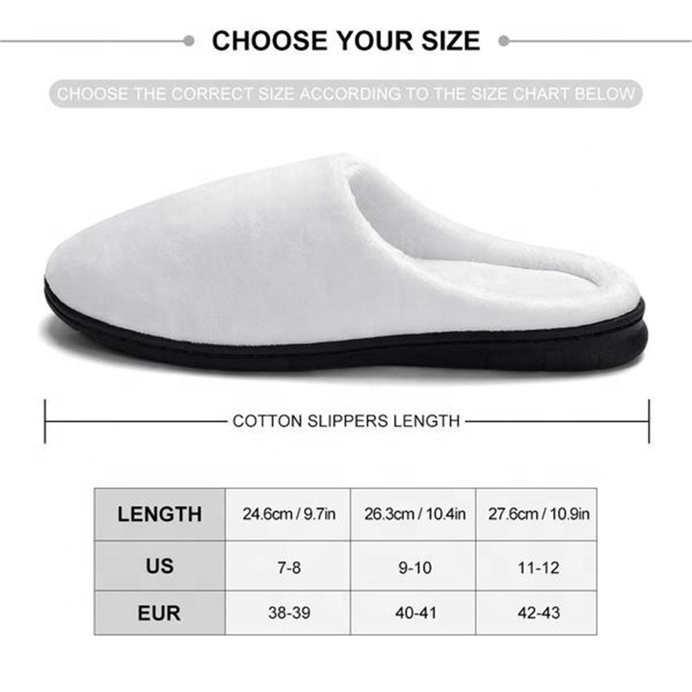 Unisex Personalized Photo Face Cotton Slippers