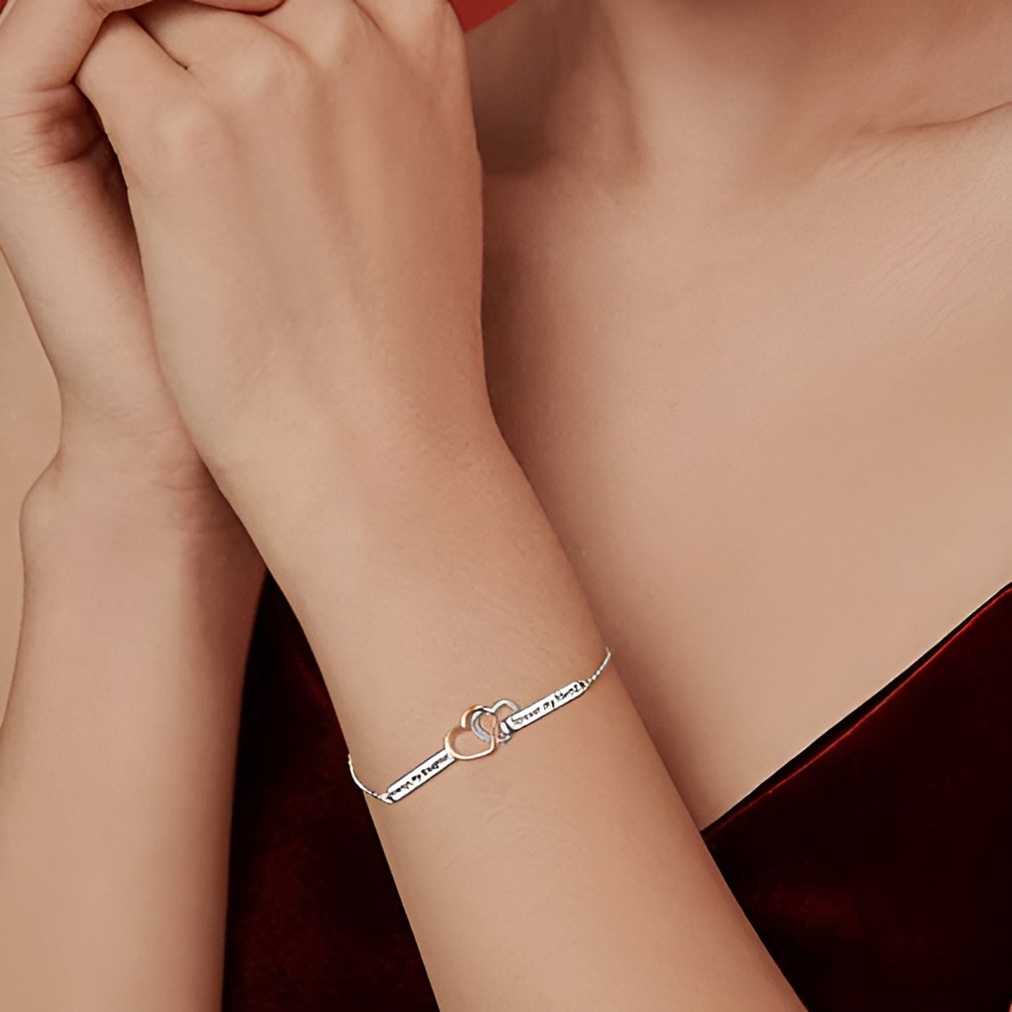 Sterling Silver Daughter Inspirational Adjustable Bracelet - Premium bracelet from giftmeabreak - Just $45.99! Shop now at giftmeabreak