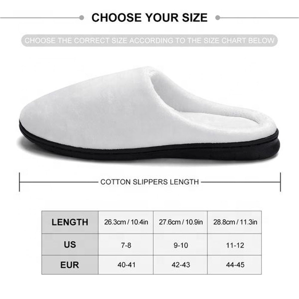 Unisex Personalized Photo Face Cotton Slippers - Premium slippers from MadeMine - Just $19.99! Shop now at giftmeabreak