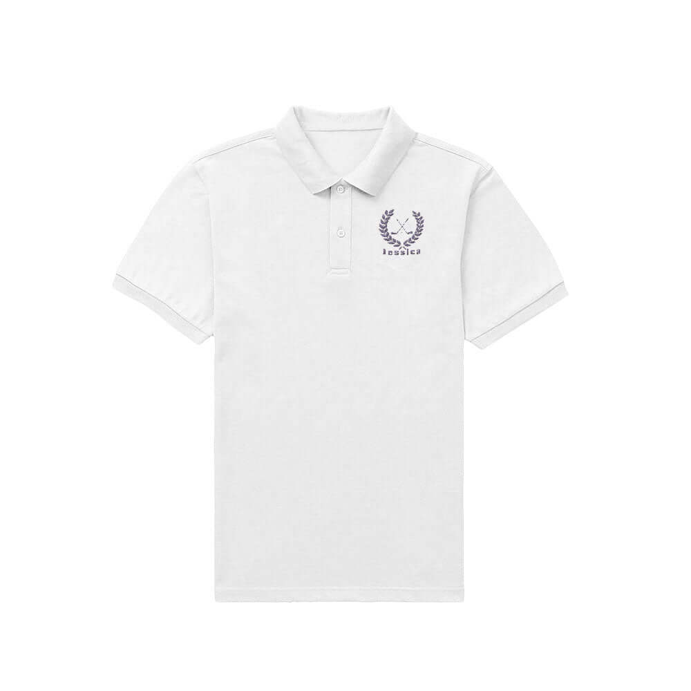 Men's Custom Embroidered Name Golf Polo Shirt