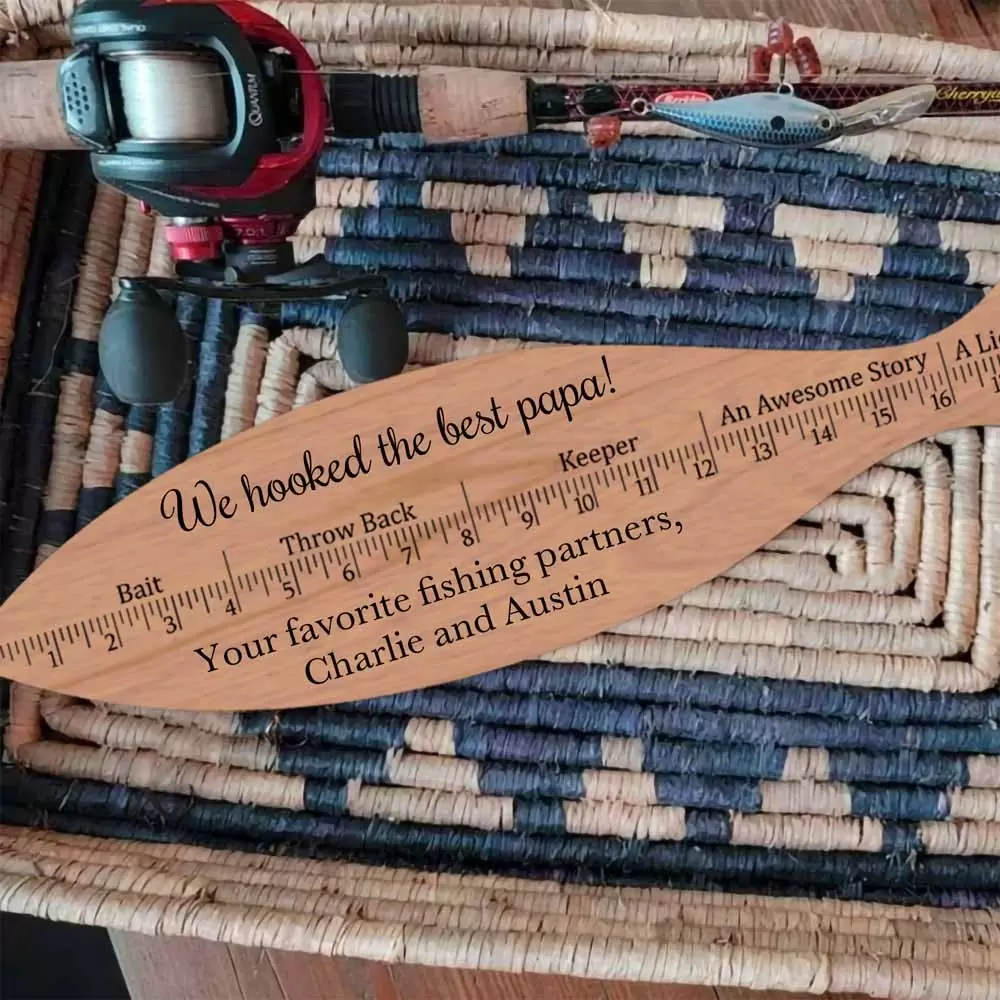 Personalized Wooden Fish Ruler, Fish Measurement, Measurement Tool, Fathers Day Gift, Fishing Gift for Dad/Fishing Buddy - Premium  from You only Jewelry - Just $24.99! Shop now at giftmeabreak