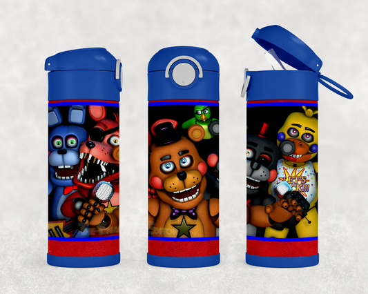 Personalized Five Nights at Freddy's Video Game 12oz Stainless Steel Kids Tumbler