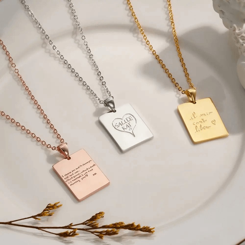 Custom Actual (Your Own) Handwriting Necklace