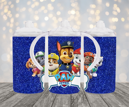 Personalized Paw Patrol 12oz Stainless Steel 2 in 1 Dual Lid Sippy Cup