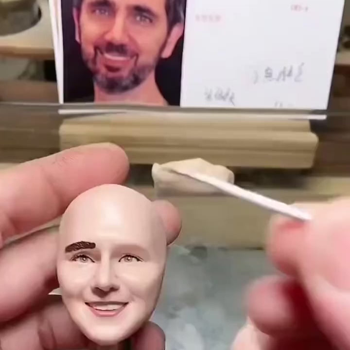 Custom Man After Shower Enjoyment Bobblehead with Engraved Text
