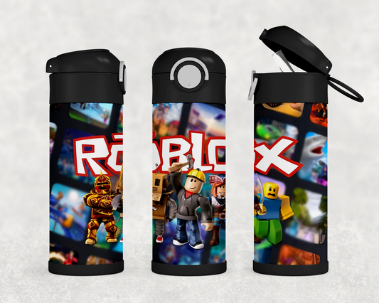 Personalized Robot Blox 12oz Stainless Steel Kids Tumbler