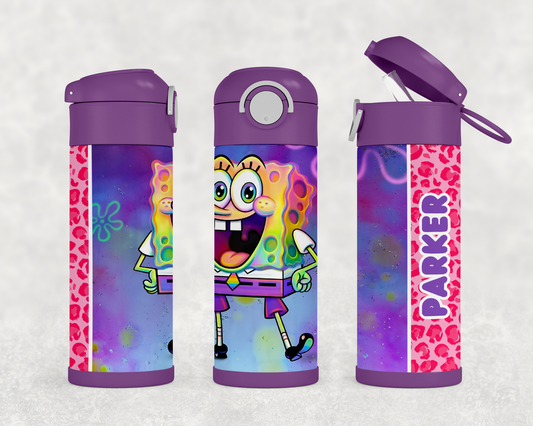 Personalized Spongebob 12oz Stainless Steel Kids Tumbler