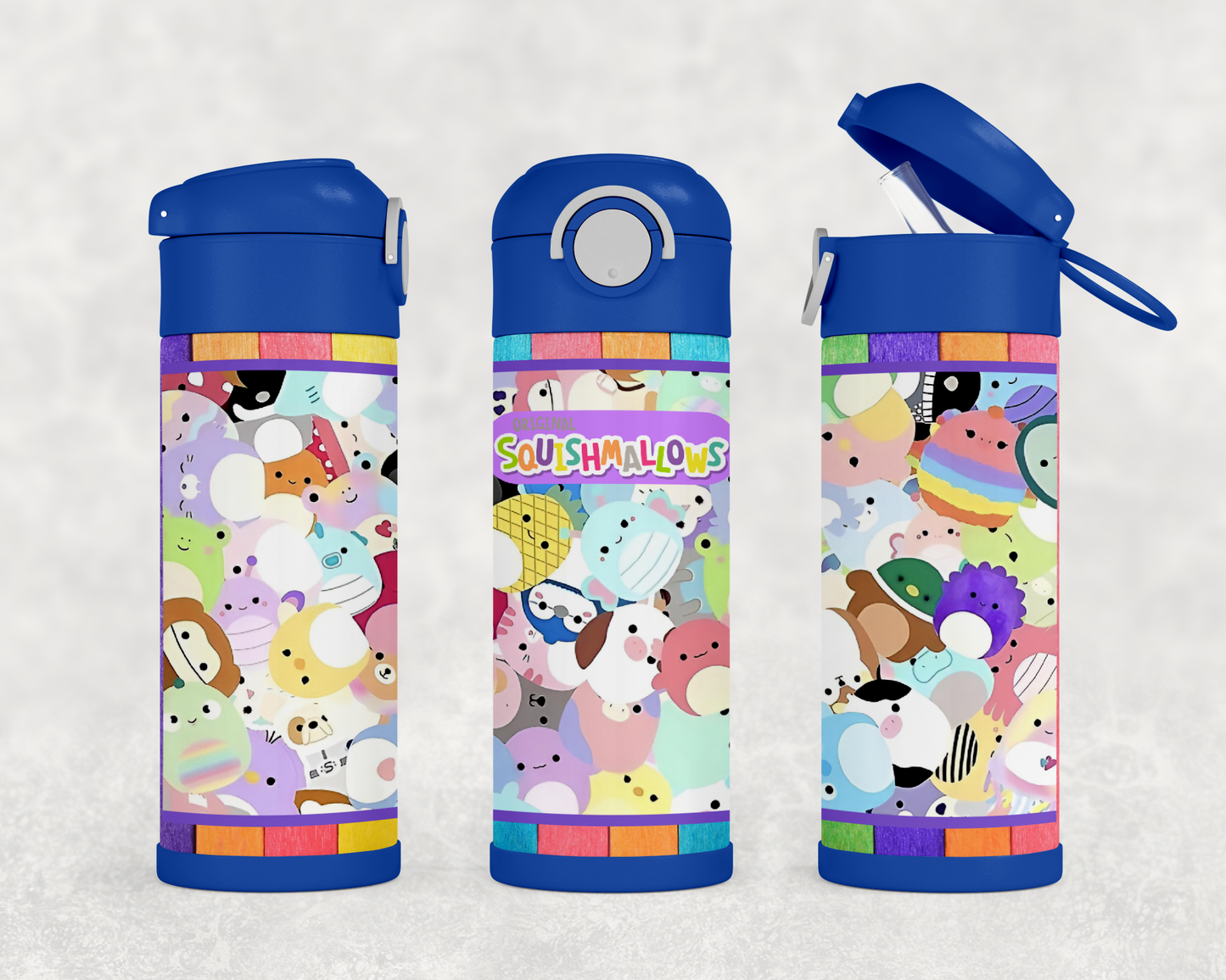 Personalized Squishy Squishmallows 12oz Stainless Steel Kids Tumbler