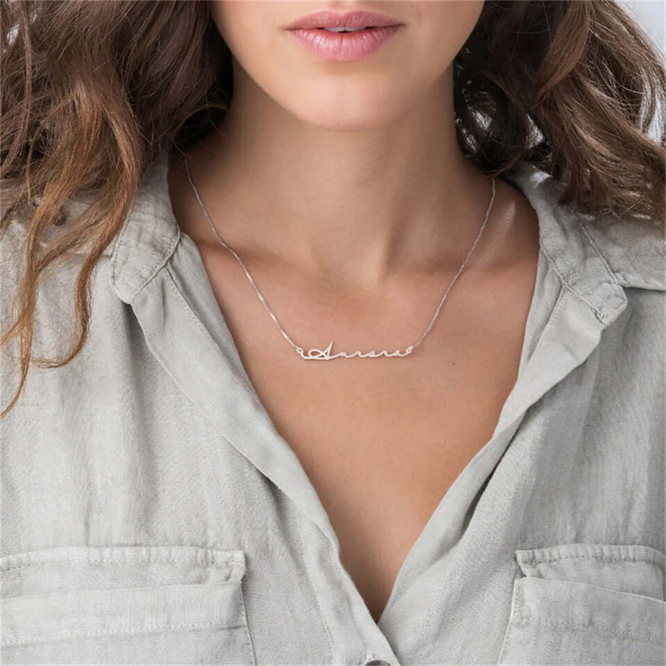 Stainless Steel Customized English Alphabet Name Necklace