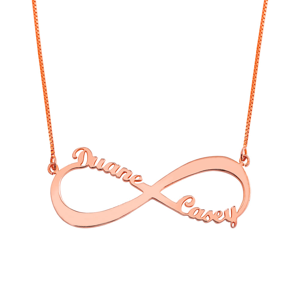 Personalized Infinity Name Necklace - 2 Names - Premium necklace from ideaplus - Just $29.99! Shop now at giftmeabreak