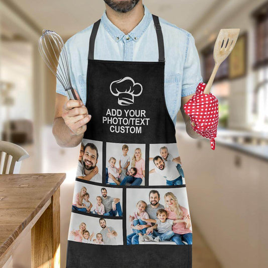 Personalized Custom Photo Cooking Chef Apron - Premium apron from Gift Me A Break - Just $13.99! Shop now at giftmeabreak