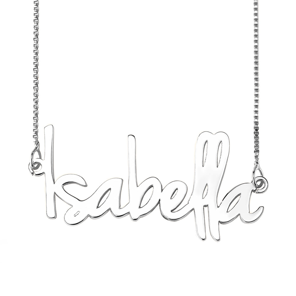 Personalized Sterling Silver Small Name Necklace