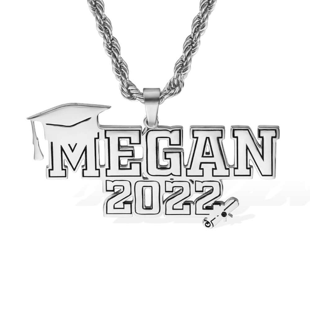 Personalized "Class of" Graduation Necklace with Name
