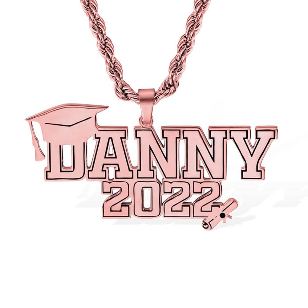 Personalized "Class of" Graduation Necklace with Name