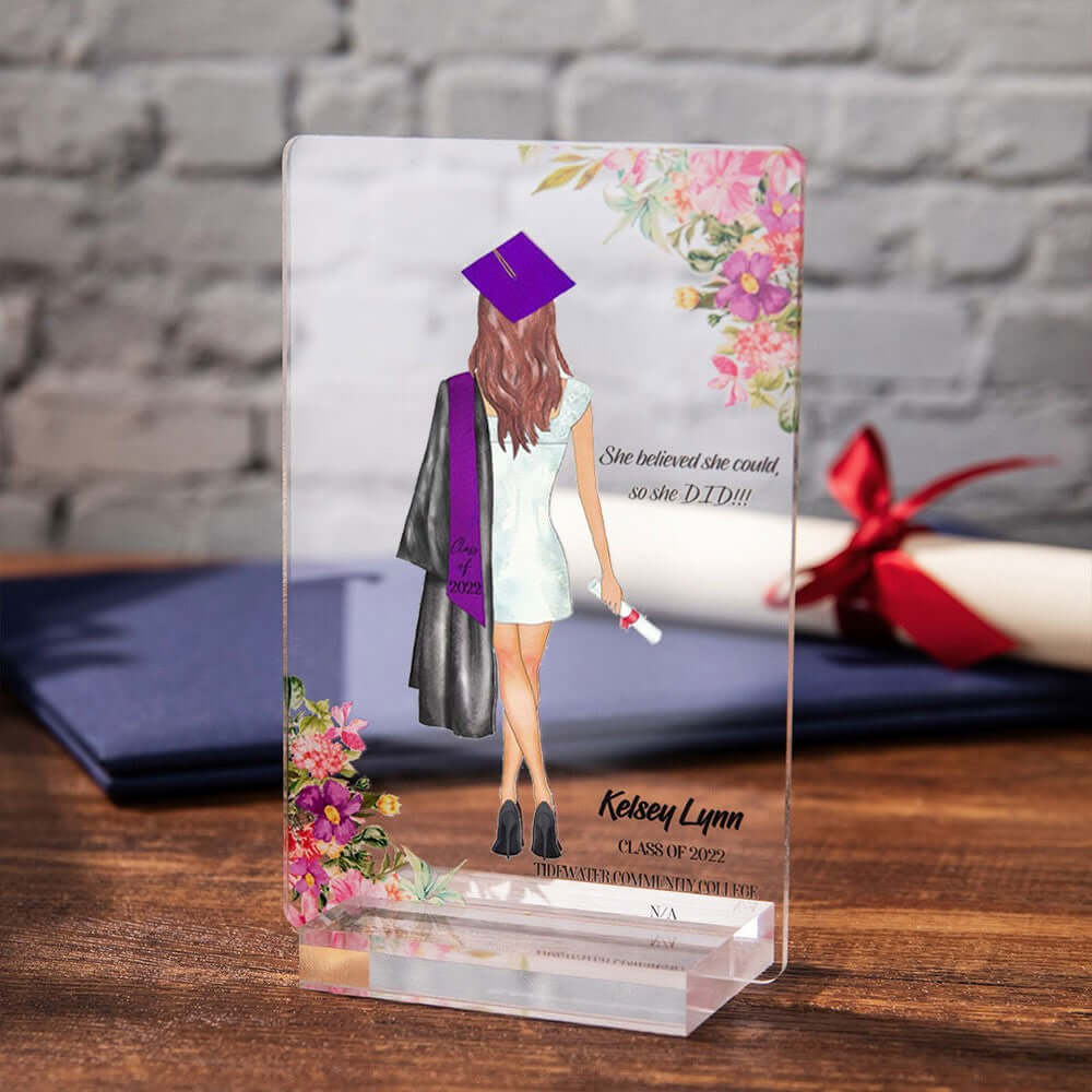Personalized Custom Acrylic Graduation Keepsake Print