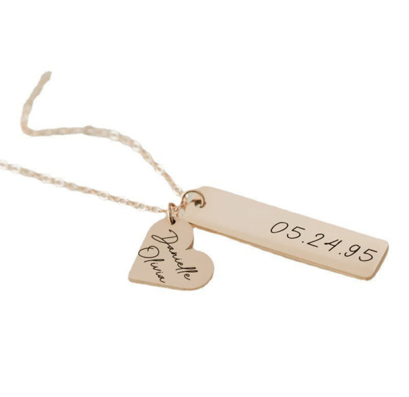 Personalized Love Stainless Steel Pendant Name Necklace - Premium necklace from Gift Me A Break - Just $26.99! Shop now at giftmeabreak