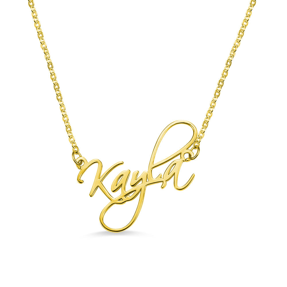 Personalized Stainless Steel Calligraphy Name Necklace - Premium necklace from ideaplus - Just $29.99! Shop now at giftmeabreak