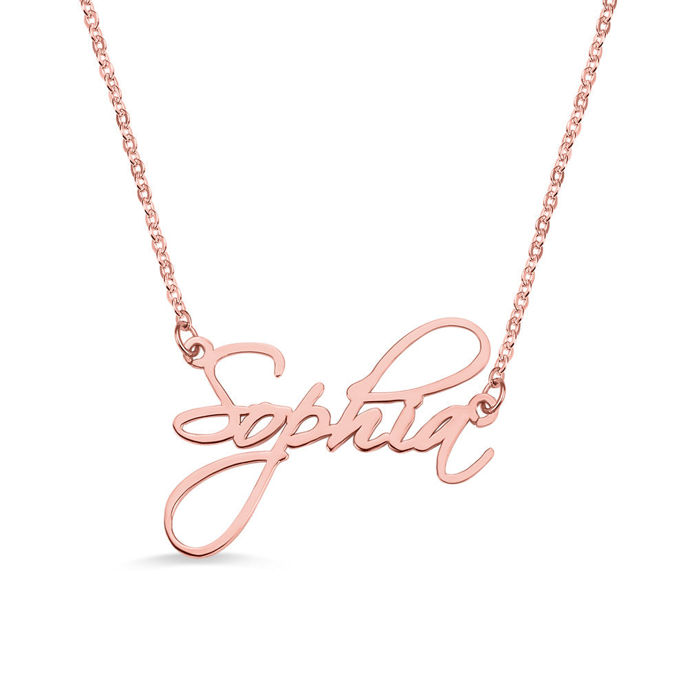 Personalized Stainless Steel Calligraphy Name Necklace - Premium necklace from ideaplus - Just $29.99! Shop now at giftmeabreak