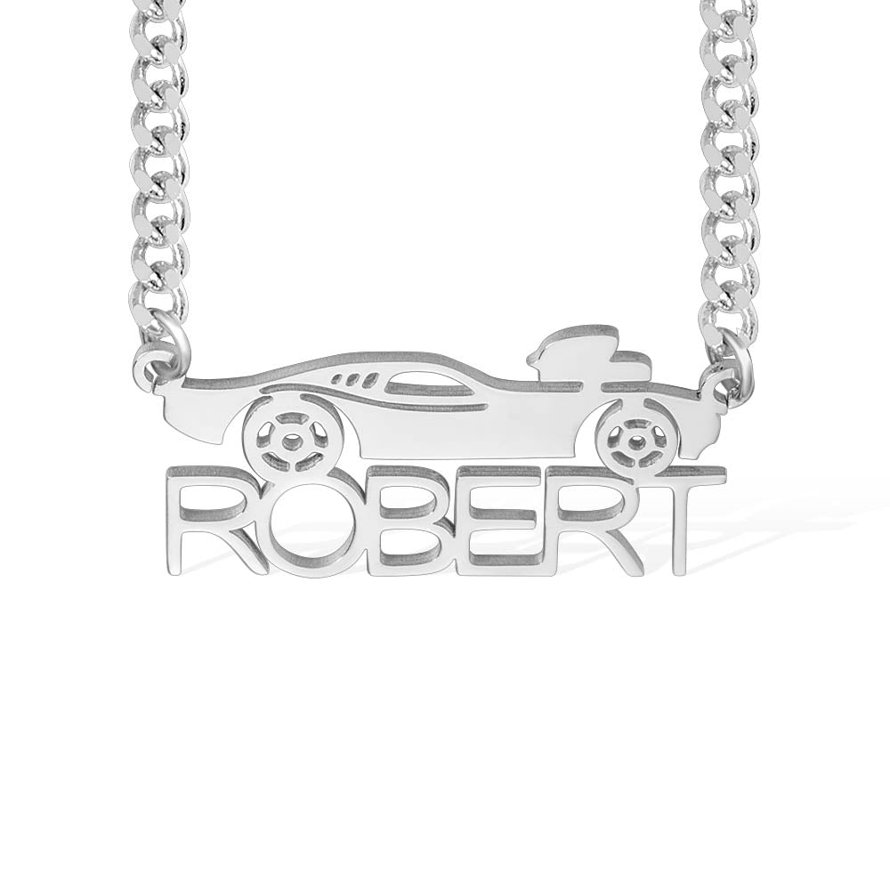 Personalized Letter & Car Combination Necklace - Premium Necklace from You only Jewelry - Just $15.99! Shop now at giftmeabreak