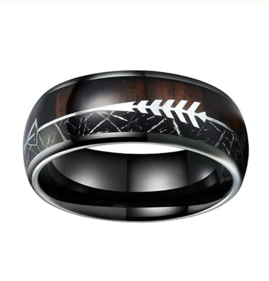 Men's Tungsten Carbide Arrow Design Ring - Premium men's ring from Gift Me A Break - Just $45.99! Shop now at giftmeabreak