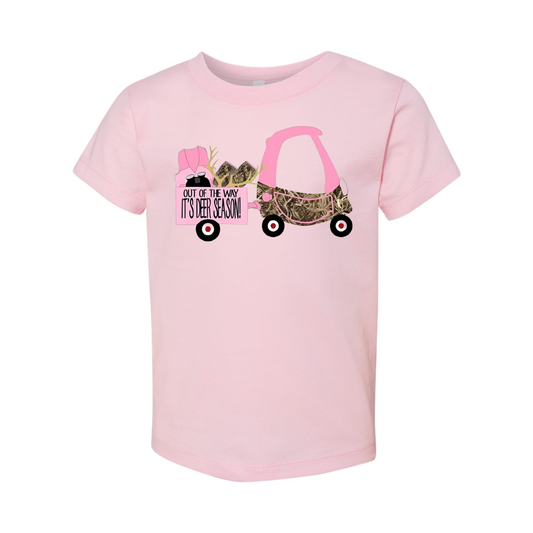 Toddler Out of My Way, It's Deer Season Short Sleeve Graphic Tee