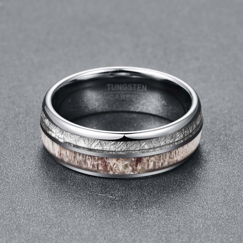 Mens 100 Tungsten Carbide Steel Ring