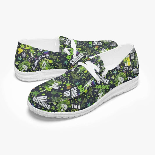 Original Design Cannabis High Maintenance Unicorn Canvas Light Weight Shoes - Premium Sneakers from giftmeabreak - Just $48.99! Shop now at giftmeabreak