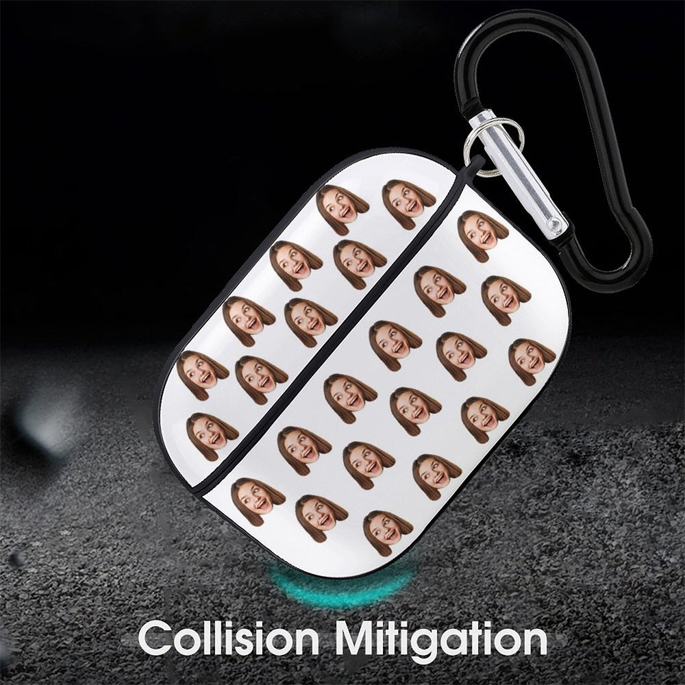 Personalized Custom Face Photo Air Pods Pro Case with Keychain