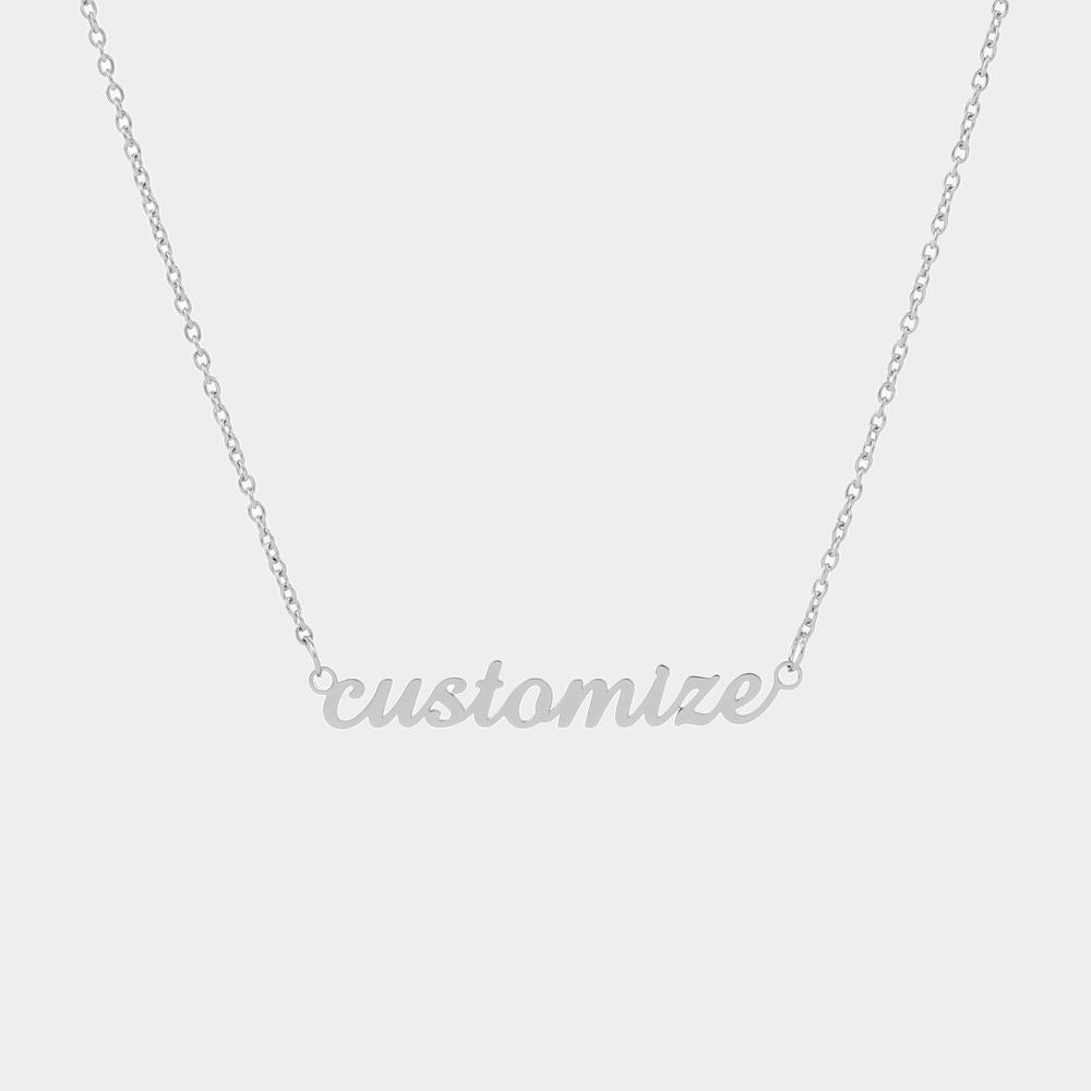 Personalized Name Necklace Stainless Steel - Premium name necklace from Gift Me A Break - Just $11.99! Shop now at giftmeabreak