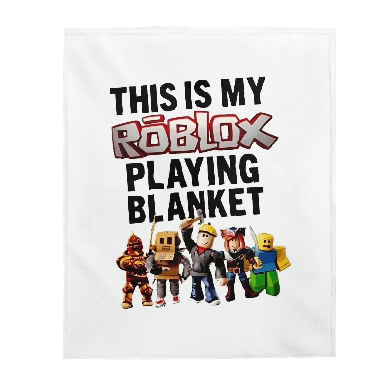 This is My Roblox Playing Blanket Velveteen Plush Blanket - Premium blanket from Printify - Just $41.99! Shop now at giftmeabreak